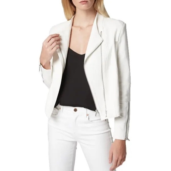 Blank NYC Mesh Detail Crepe Jacket in Windy City - Picture 1 of 15